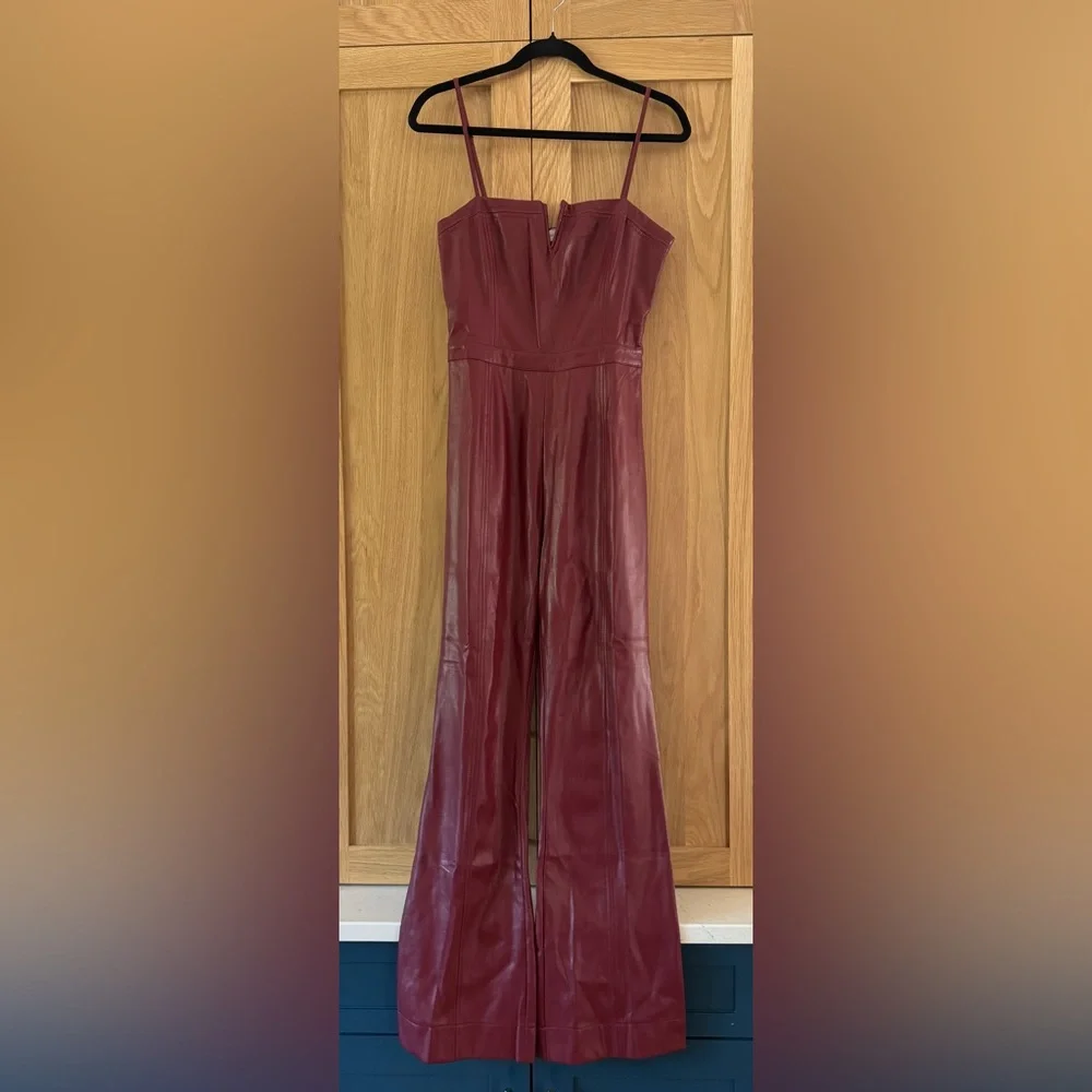 Lost + Wander Crimson Jumpsuit - Picture 1 of 3